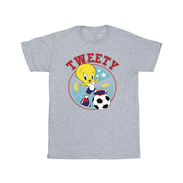 Looney Tunes Tweety fotboll cirkel T-shirt XXL Sports Grey Sports Grey XXL