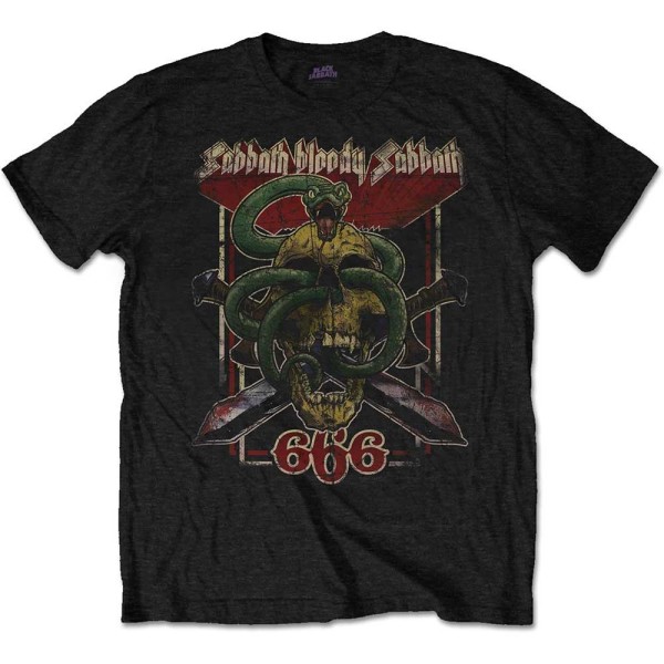 Black Sabbath Unisex Vuxen Bloody 666 T-shirt L Svart Black L