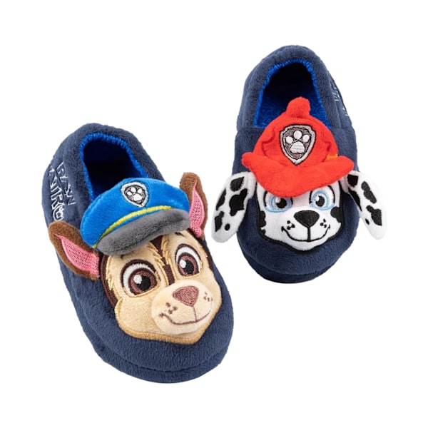 Paw Patrol Barn- och Kids Chase & Marshall 3D Örontofflor 10 Blue 10 UK Child