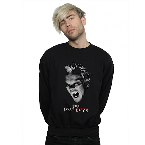 The Lost Boys Herr David Snarl Mono Sweatshirt 4XL Svart Black 4XL