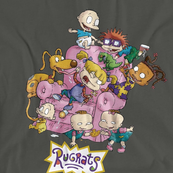Rugrats Unisex Vuxen Stol T-Shirt L Gråmelerad Charcoal L