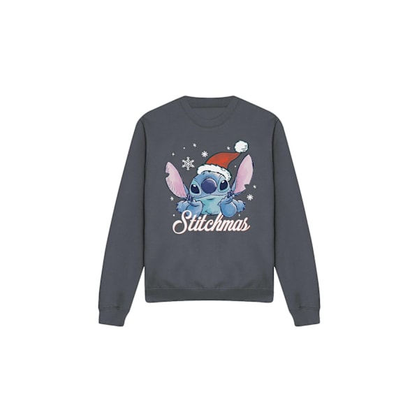Lilo & Stitch Unisex Vuxen A Stitchmas Christmas Sweatshirt L C Charcoal L