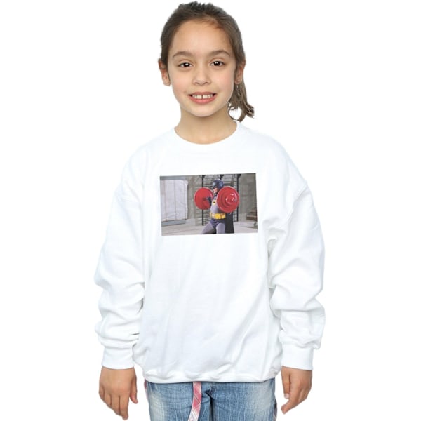 DC Comics Girls Batman TV-serie Bat Gains Sweatshirt 7-8 år White 7-8 Years