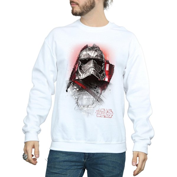 Star Wars The Last Jedi Captain Phasma Borstad Sweatshirt för män White M
