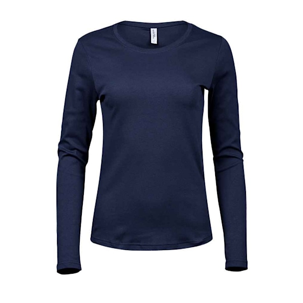 Tee Jays Dam/Dam Interlock Långärmad T-shirt L Marinblå Navy L