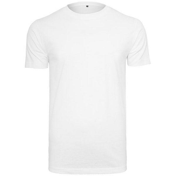 Bygg ditt varumärke herr ekologisk rundhalsad T-shirt 5XL vit White 5XL