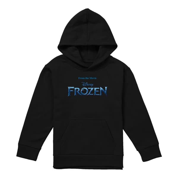Frozen Barn/Barn Logo Pullover Hoodie 5-6 År Svart Black 5-6 Years