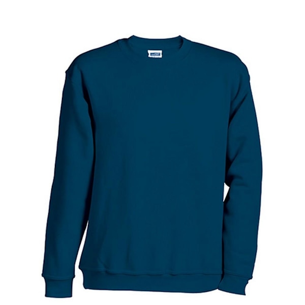 James och Nicholson Barn/Barn Rund Tung Sweatshirt L Marinblå Navy L