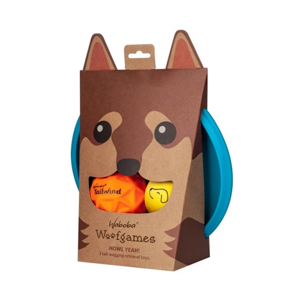 Waboba Woofpack Hundboll Set One Size Brun Brown One Size