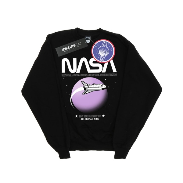 NASA Girls Shuttle Orbit Sweatshirt 7-8 Years Black Black 7-8 Years