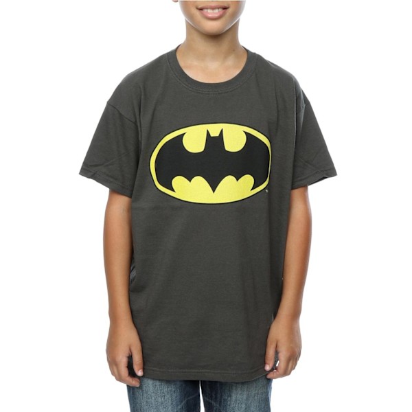 DC Comics Pojkar Batman Logotyp T-Shirt 7-8 År Ljusgrafit Light Graphite 7-8 Years