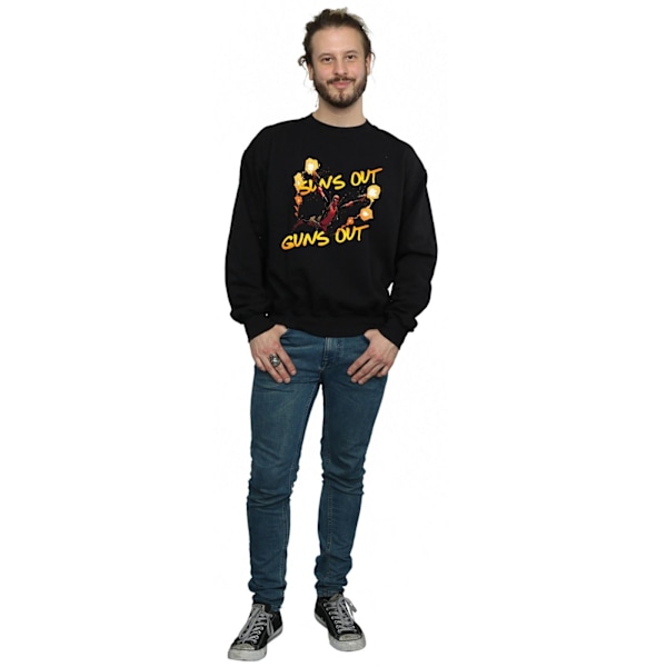 Marvel Herr Deadpool Sun´s Out Guns Out Sweatshirt 3XL Svart Black 3XL