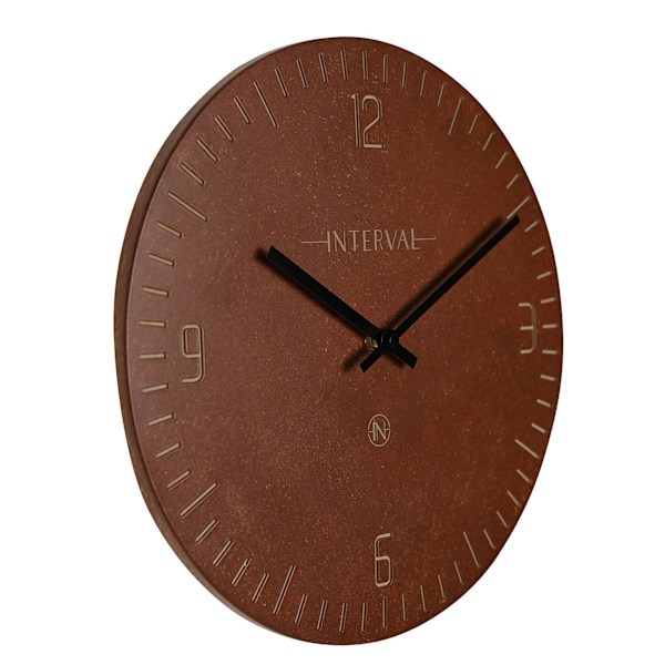 Interval Väggklocka i Harts 30cm - Oxblood One Size Oxblood Oxblood One Size