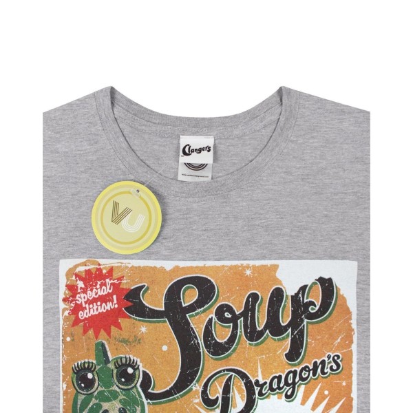 Clangers Mens Soup Dragons Green Soup T-shirt S Grå Grey S