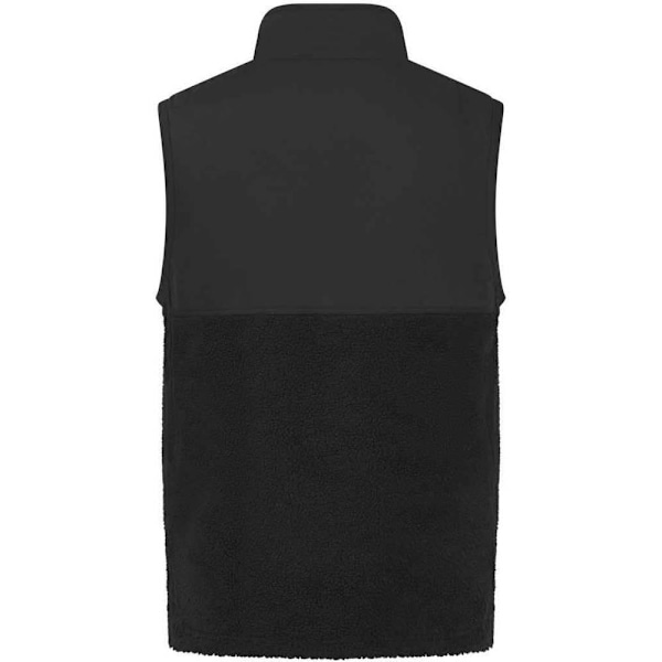 Front Row Unisex Vuxen Sherpa Återvunnen Väst XL Svart Black XL