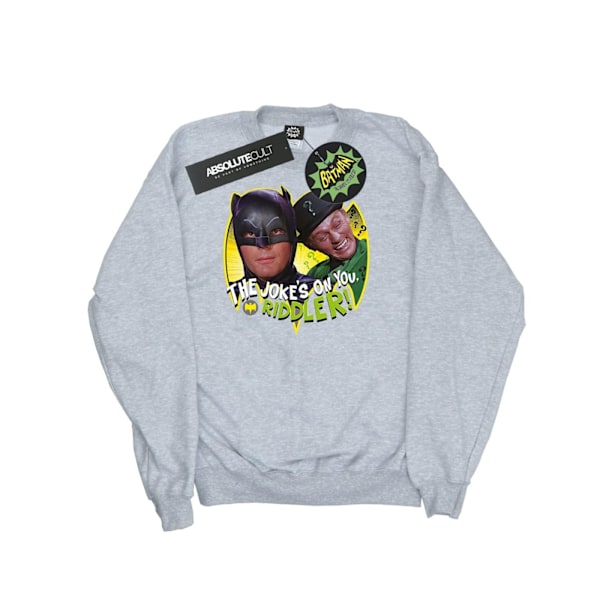 DC Comics Boys Batman TV-serie The Riddler Joke Sweatshirt 12- Sports Grey 12-13 Years