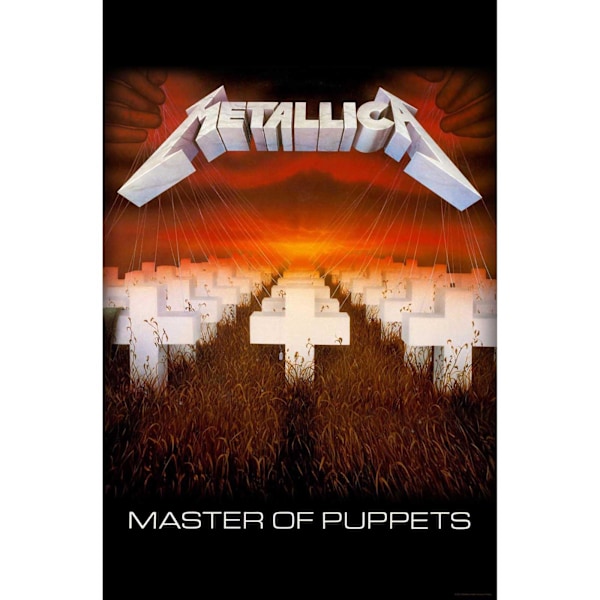 Metallica Master Of Puppets Textilposter 106cm x 70cm Svart/Vit Black/White/Brown 106cm x 70cm
