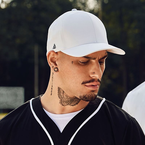 Yupoong Flexfit Unisex Delta Vattentät Kep S/M Vit White S/M