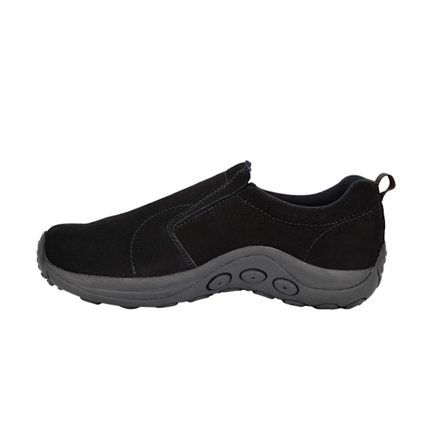 PDQ Vuxen Unisex Äkta Mocka Ryno Slip-On Casual Tränare 14 UK Black 14 UK