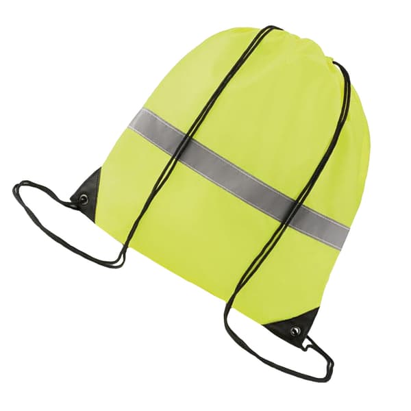 MidOcean Randig Reflex Dragskoväska One Size Neongul Neon Yellow One Size