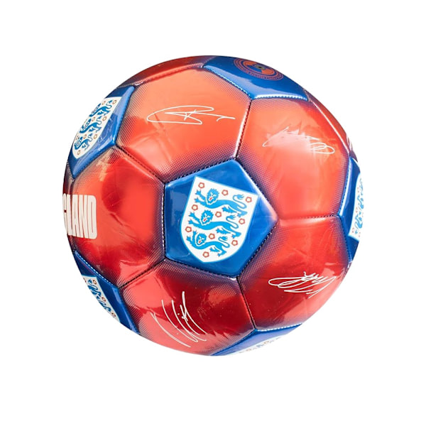 England FA Signature Fotboll 5 Röd/Blå Red/Blue 5