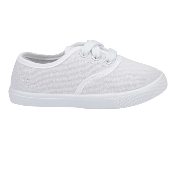 Mirak 204/ASG14 Unisex Barn Plimsolls med Snörning / Pojkar/Flickor White 12 UK Junior