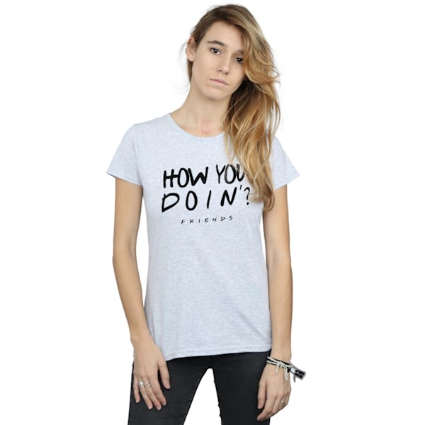 Friends Dam/Damer Hur Mår Du? Bomull T-shirt XL Sports Grå Sports Grey XL
