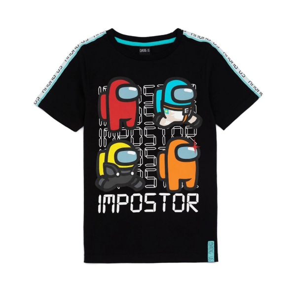 Among Us Childrens/Kids Impostor T-Shirt 5-6 Years Black Black 5-6 Years