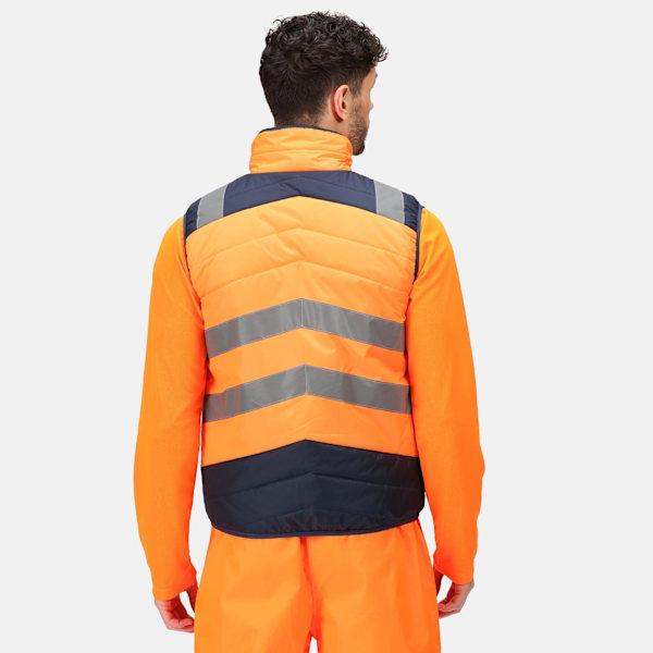 Regatta Professional Baffled Varselväst för Män S Orange Orange/Navy S