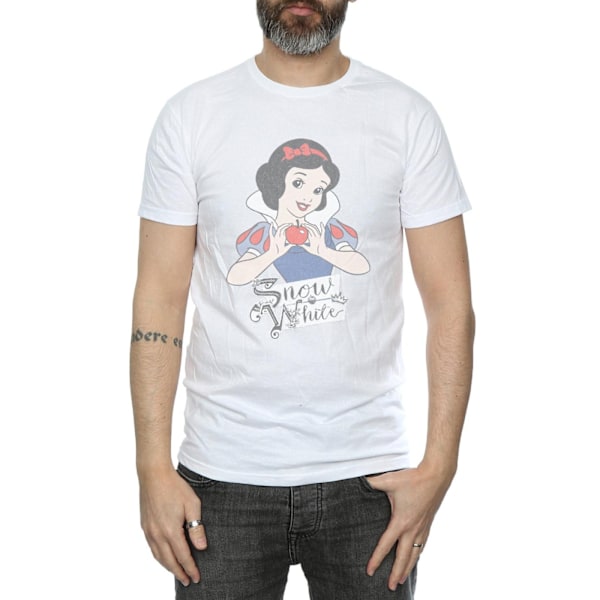 Disney Princess Snow White Apple T-shirt för män, vit, storlek M White M