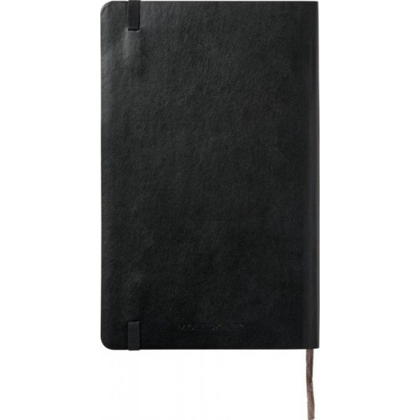Moleskine Classic L Soft Cover Plain Notebook One Size Solid Bl Solid Black One Size