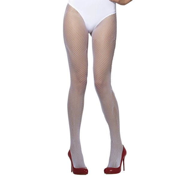 Fever Dam/Dam Fishnet Tights One Size Vit White One Size