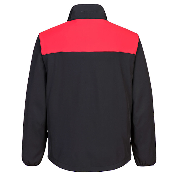 Portwest Herr PW2 Softshell Jacka L Svart/Röd Black/Red L