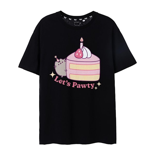 Pusheen Dam/Dam Let´s Pawty T-Shirt S Svart Black S