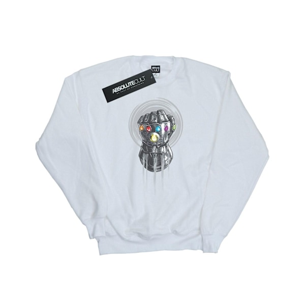 Marvel Mens Avengers Infinity War Power Fist Sweatshirt 3XL Vit White 3XL