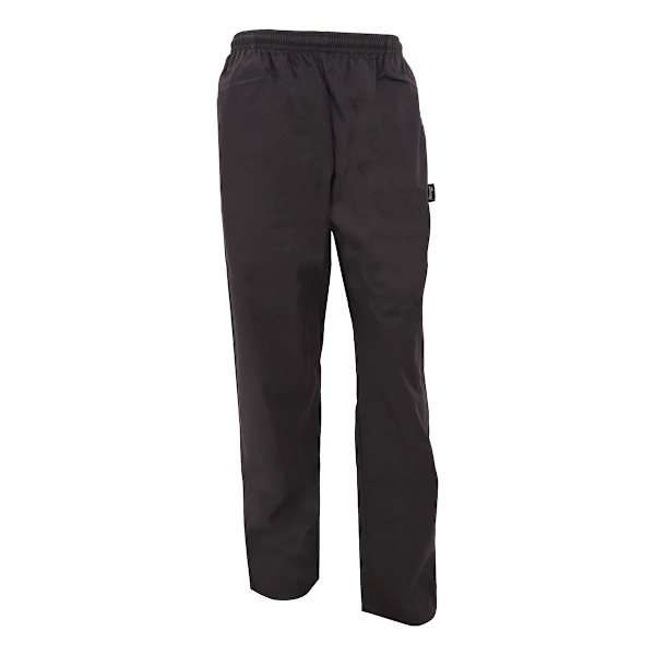 Dennys Unisex Svart Elastisk Byxa / Kockkläder (2-pack) Black L