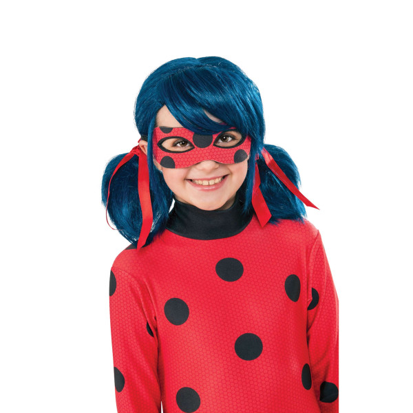 Miraculous Lady Bug Peruk One Size Blå Blue One Size
