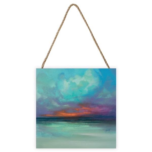 Scott Naismith Hebridean Tranquility Träskylt En Storlek Hav Sea Blue/Pink One Size