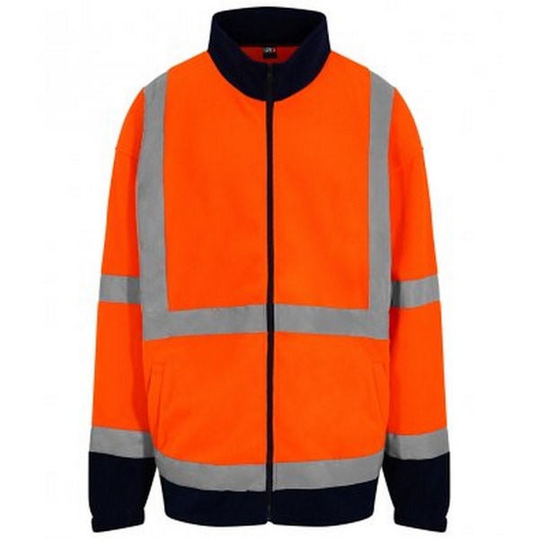 PRO RTX Herr High-Vis Fleecejacka XL Orange/Marinblå Orange/Navy XL