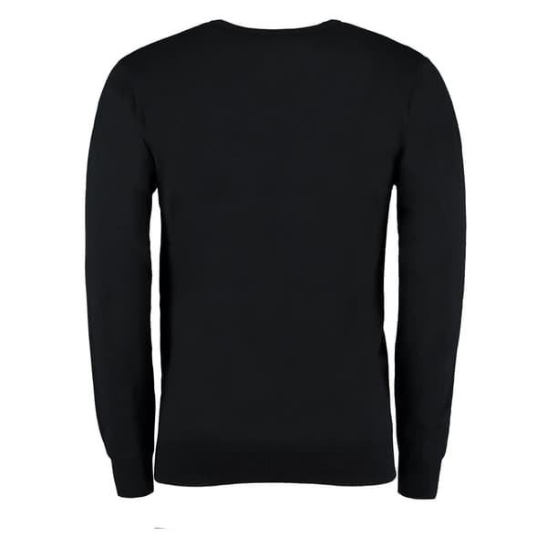 Kustom Kit Herr Arundel V-ringad Långärmad Tröja S Svart Black S