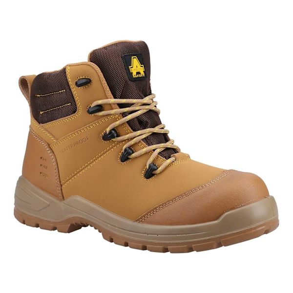Amblers Unisex Vuxen 308C Metall Läder Säkerhetskängor 4 UK Honey 4 UK