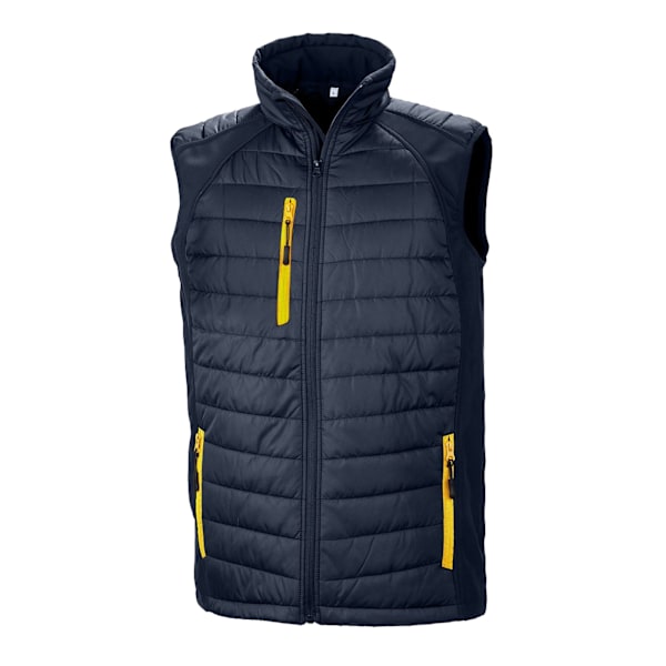 Result Unisex Vuxen Kompass Softshell Väst XS Marinblå/Gul Navy/Yellow XS
