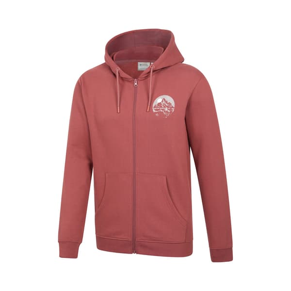 Mountain Warehouse Herr Adventure Graphic Full Zip Hoodie M Rost Rust M