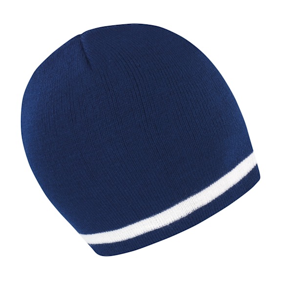 Result Unisex Vinter Essentials National Beanie Hat One Size Na Navy / White One Size