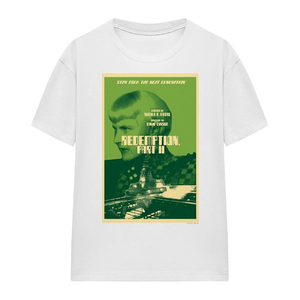 Star Trek Unisex Vuxen The Next Generation Säsong 5 Avsnitt 1 T-shirt White M