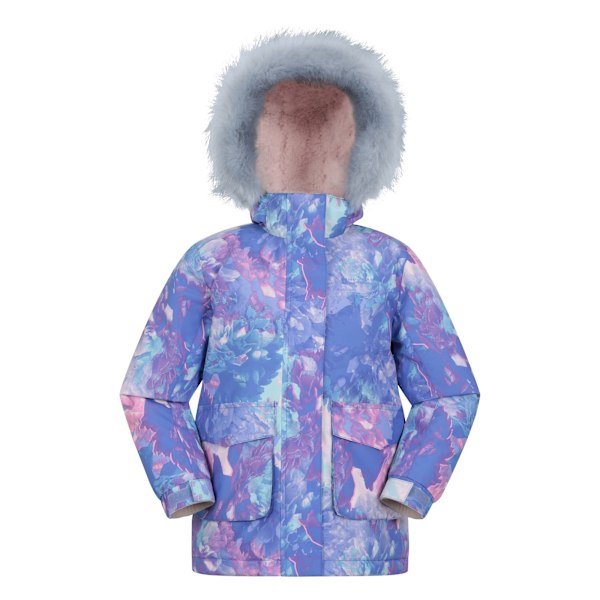 Mountain Warehouse Barnjacka med All-Over-tryck för Barn/Barn Ranger Vattenavvisande Lilac 3-4 Years