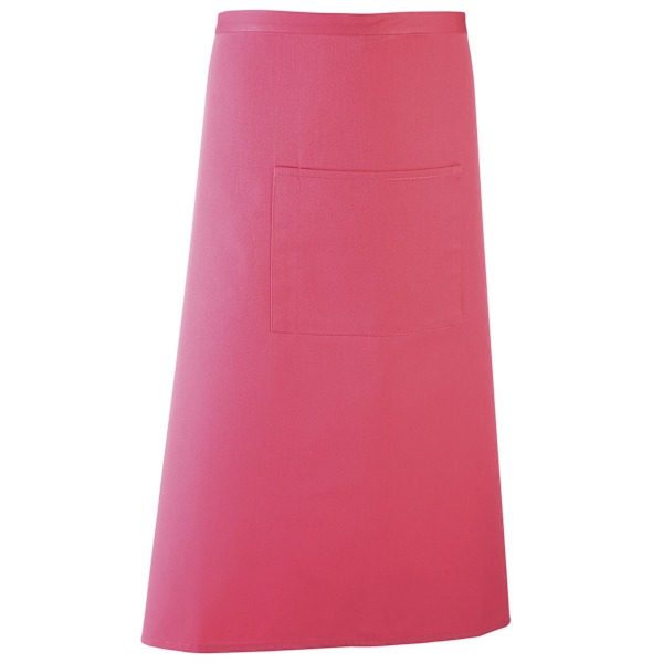 Premier Unisex Colours Bar Apron / Workwear (Lång kontinental stil) Fuchsia One Size