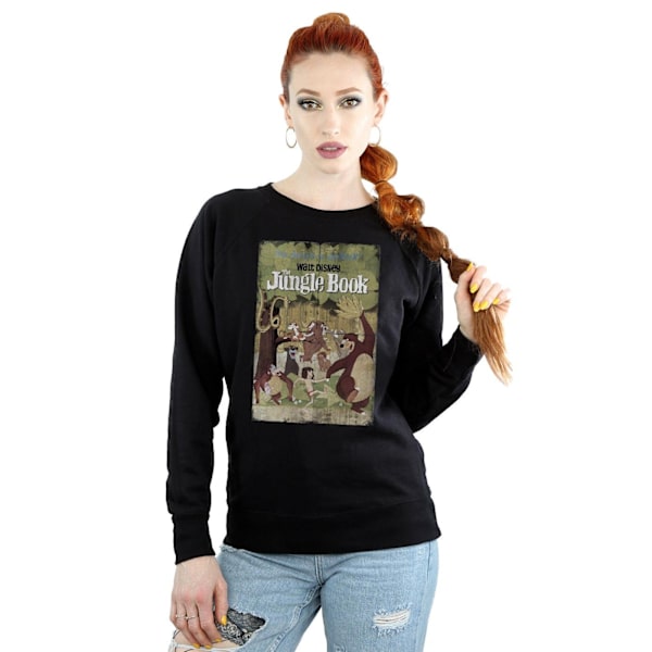 Djungelboken Dam/Dam Retro Poster Sweatshirt XL Svart Black XL