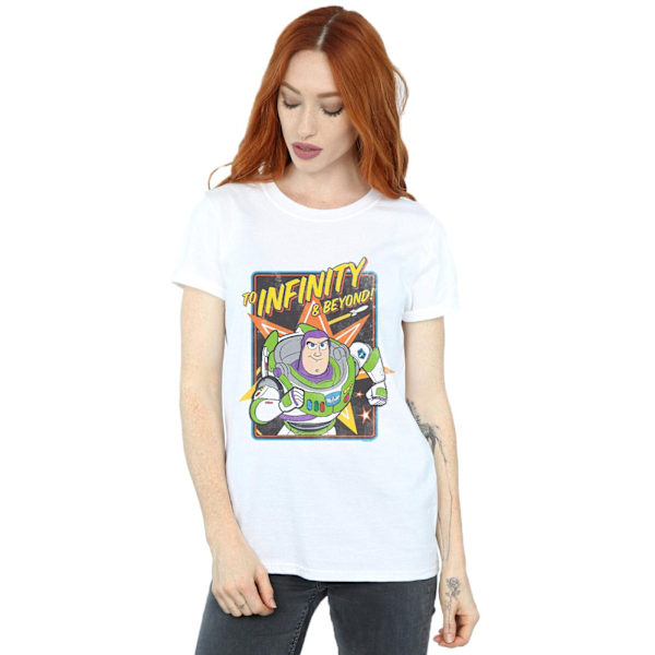 Disney Dam/Kvinnor Toy Story 4 Buzz To Infinity Bomull Pojkvän White L