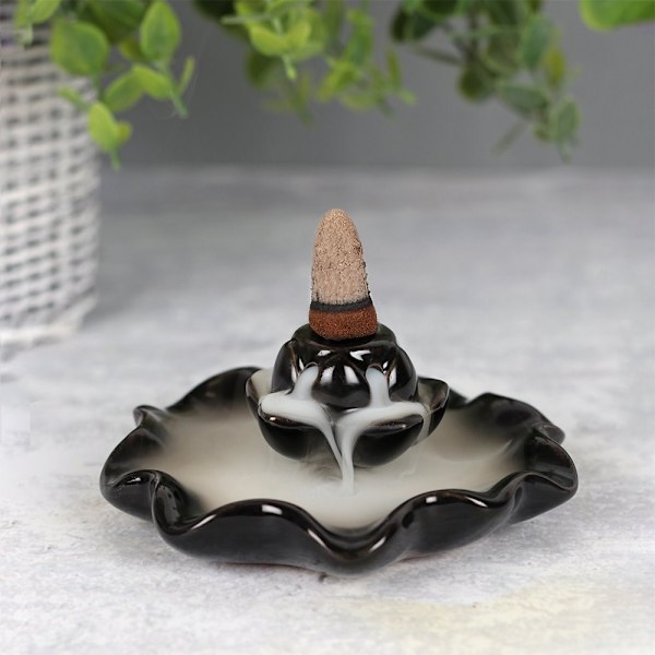 Något Annorlunda Lotus Pool Backflow Rökelsebrännare En Storlek Black One Size